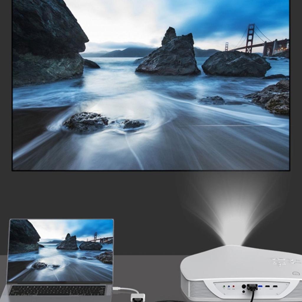 Mini DisplayPort to VGA Adapter Cable DisplayPort to VGA Conversion Line Support Mini DisplayPort V1.2