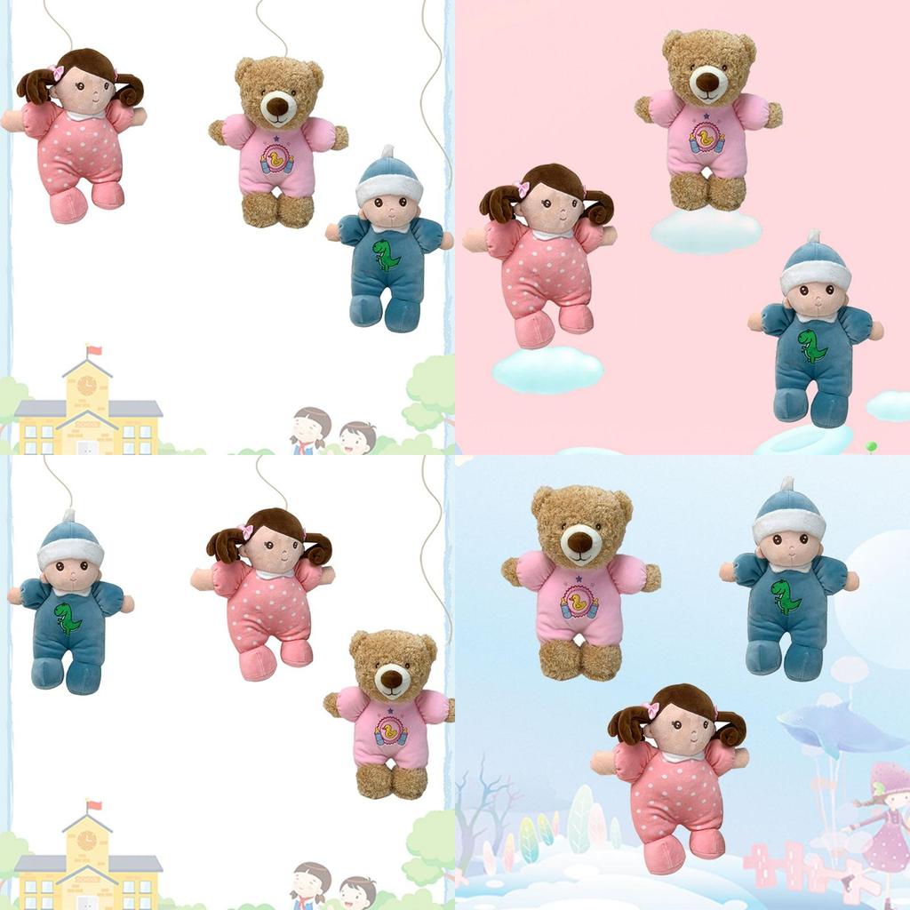 Soft Baby Comforting Doll Pillow Cute Bear Plush Toy For Boys Girls Children's Festival Gift 30cm