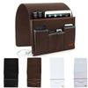 Felt Bedside Storage Bag Solid color Large Capacity Desk Hanging Bag Multi Pocket Design Couch Recliner Armrest Organizer