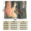 Dinosaur World Blanket Quality Super Warm Jurassics Park Throw Blanket Winter Girls Boys Living Room Fashion Bedspread