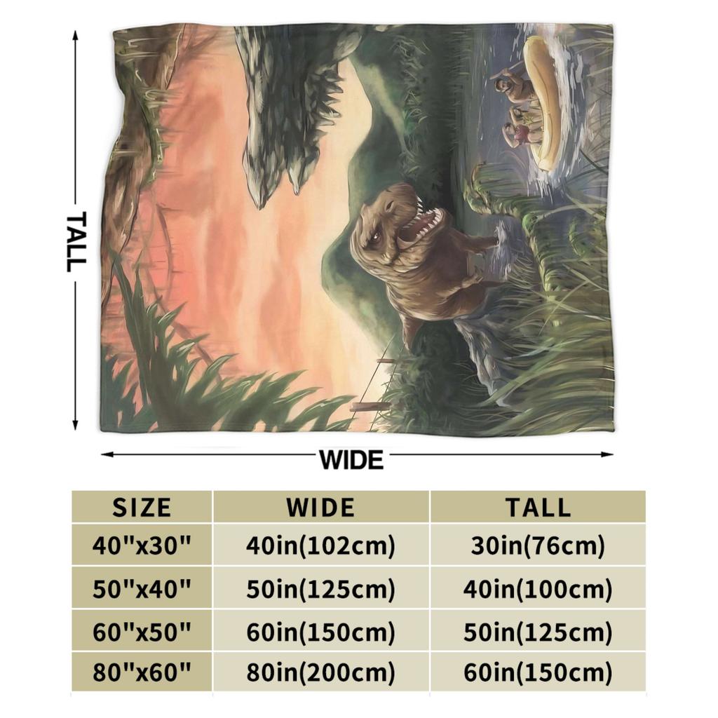 Dinosaur World Blanket Quality Super Warm Jurassics Park Throw Blanket Winter Girls Boys Living Room Fashion Bedspread