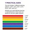 7 Pezzi Guide di Allineamento per Lavori di Carta Colorate Strumenti di Allineamento per Biglietti Forniture Artigianali