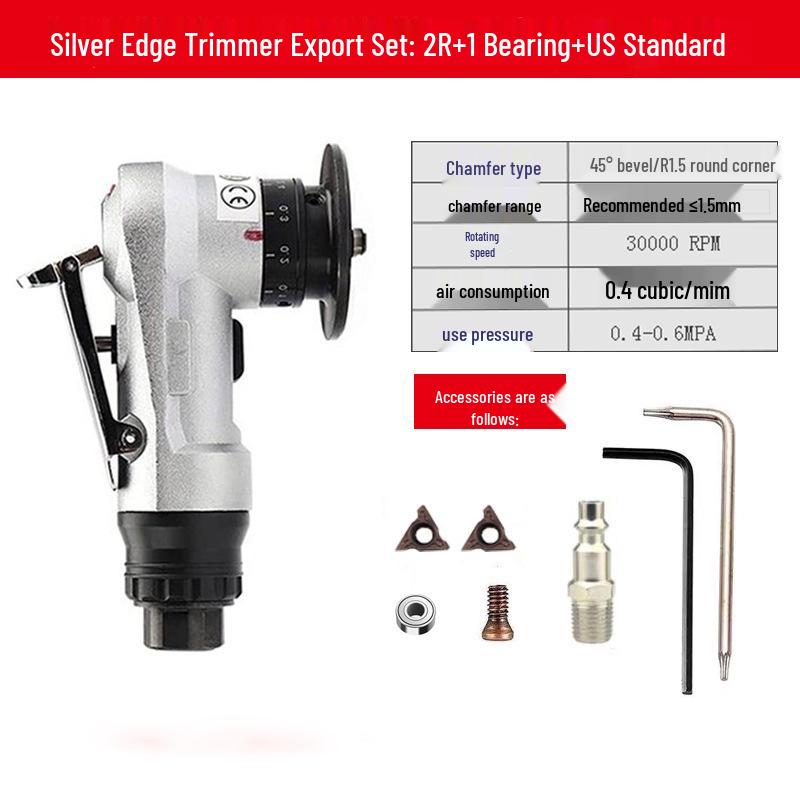 Handheld 45° Pneumatic Chamfering Machine for Metal Deburring