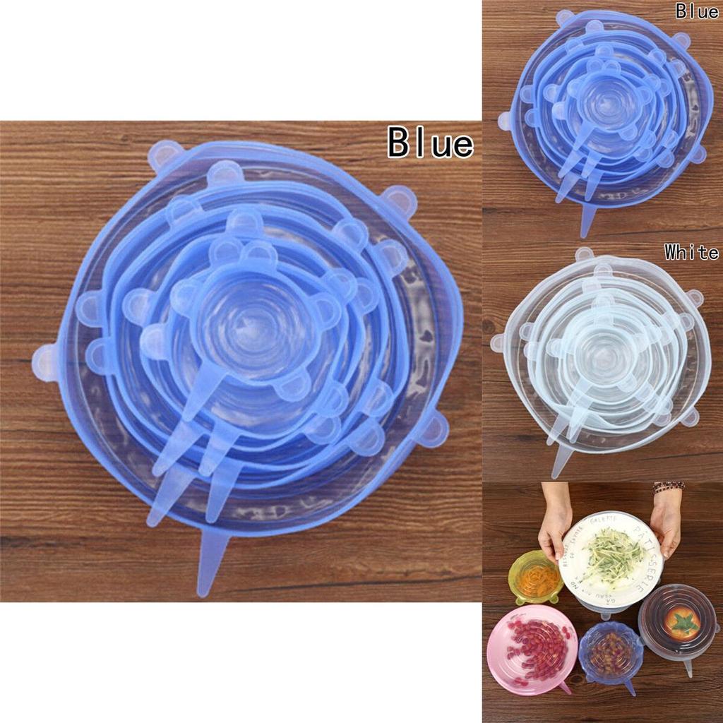 Vysoce kvalitní silikonové poklice na hrnce, mísy a potravinové nádoby pro dlouhotrvající čerstvost