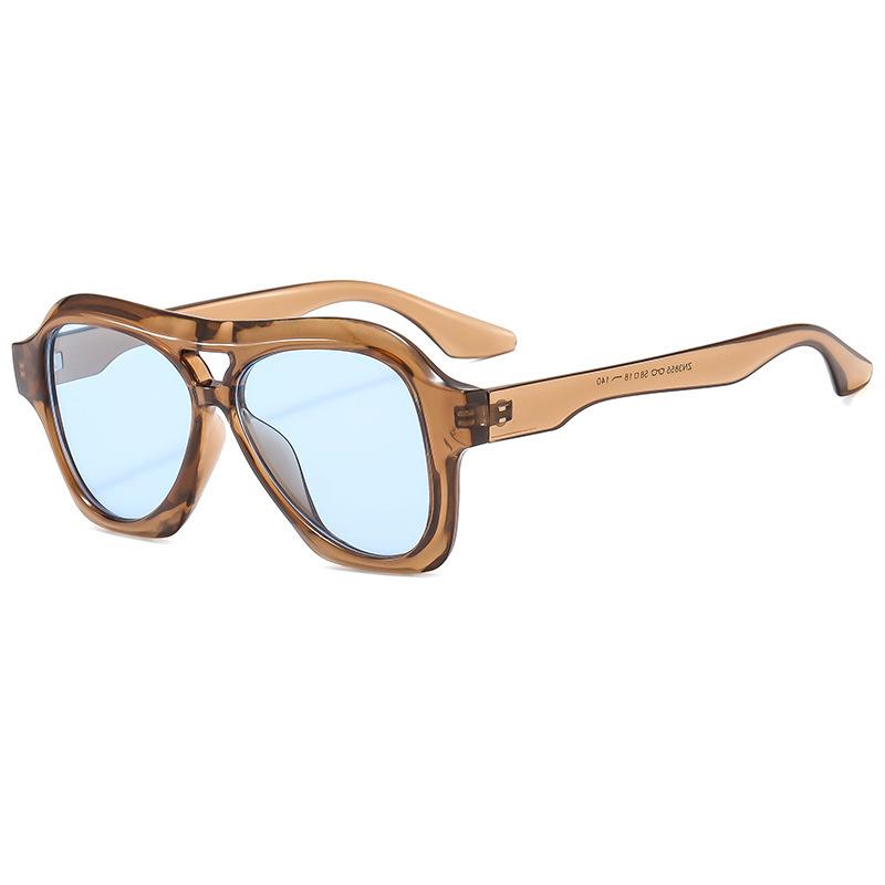 

Retro Double Beam Sunglasses Men S Personality Simple Glasses Sunglasses Women 3855