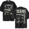 Vintage Gewaschenes Beyonce Cowboy Carter 2025 Tour T-Shirt Herren Damen Übergroßes Hip Hop T-Shirt Übergroßes Baumwoll Casual Kurzarm