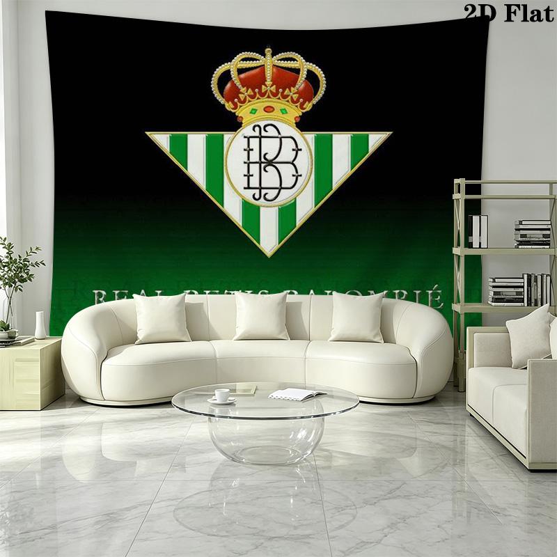 Real Betis Wall Tapestry Aesthetic Wall Hanging Printed Fabric Blanket Decorative Tapestries for Bedroom Living Room Home Decor