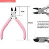 "Handmade Pink Needle-Nose Pliers: Multi-Function Jewelry Tool for Beading and Winding"