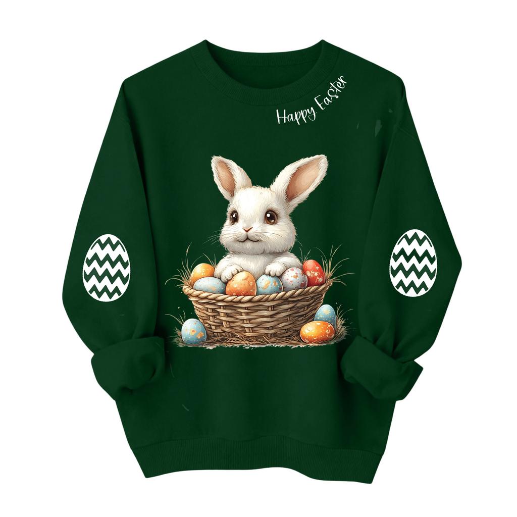 Rundkragetröja för kvinnor Hösttröjor med grafisk design Semester Långärmad tröja med nedsänkta axelband