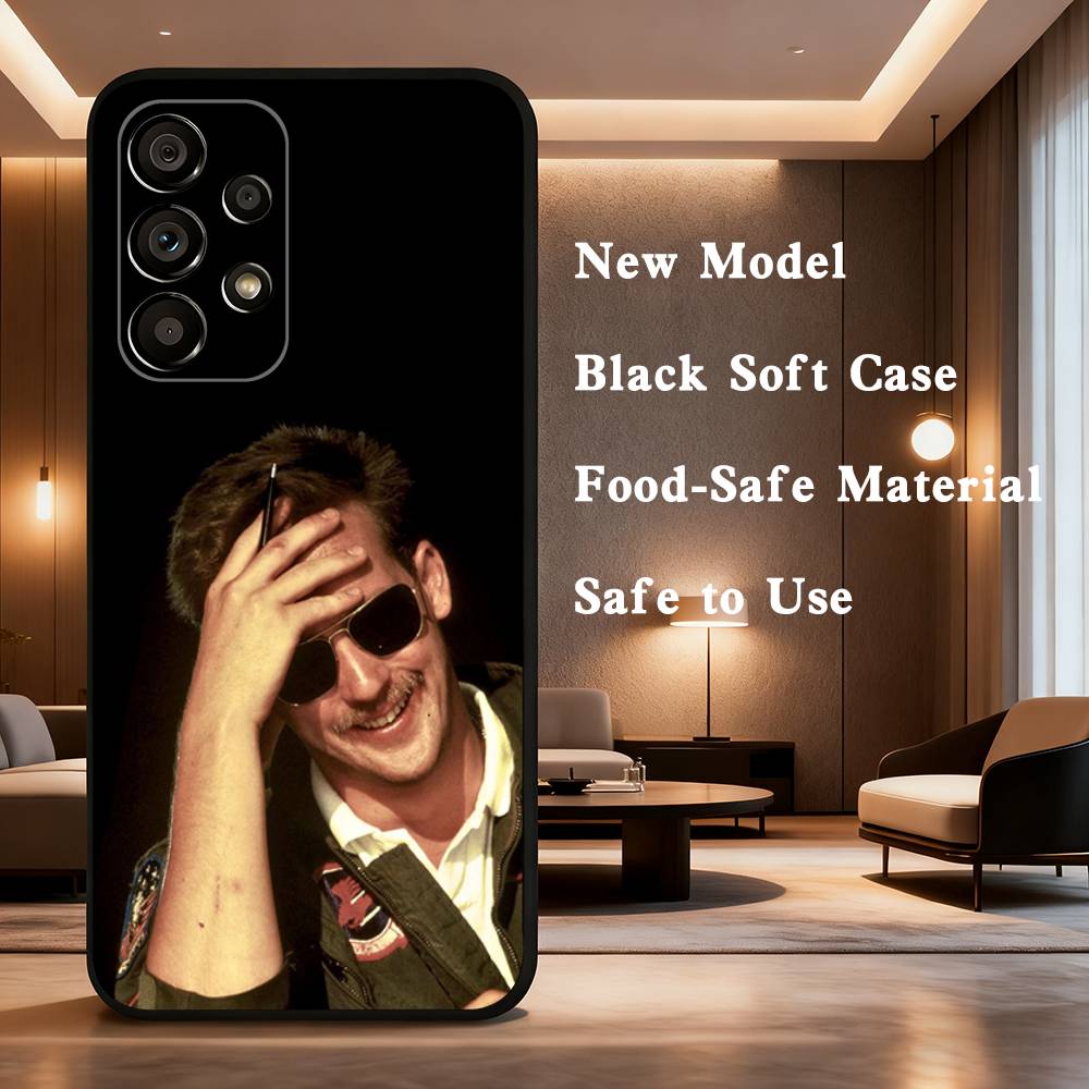 Movie T-Top G-Gun M-Maverick Phone For Samsung Galaxy A53,31,52,72,41,22,73,32,71,Note,J7,8,9,5G Soft Black Silicone Case