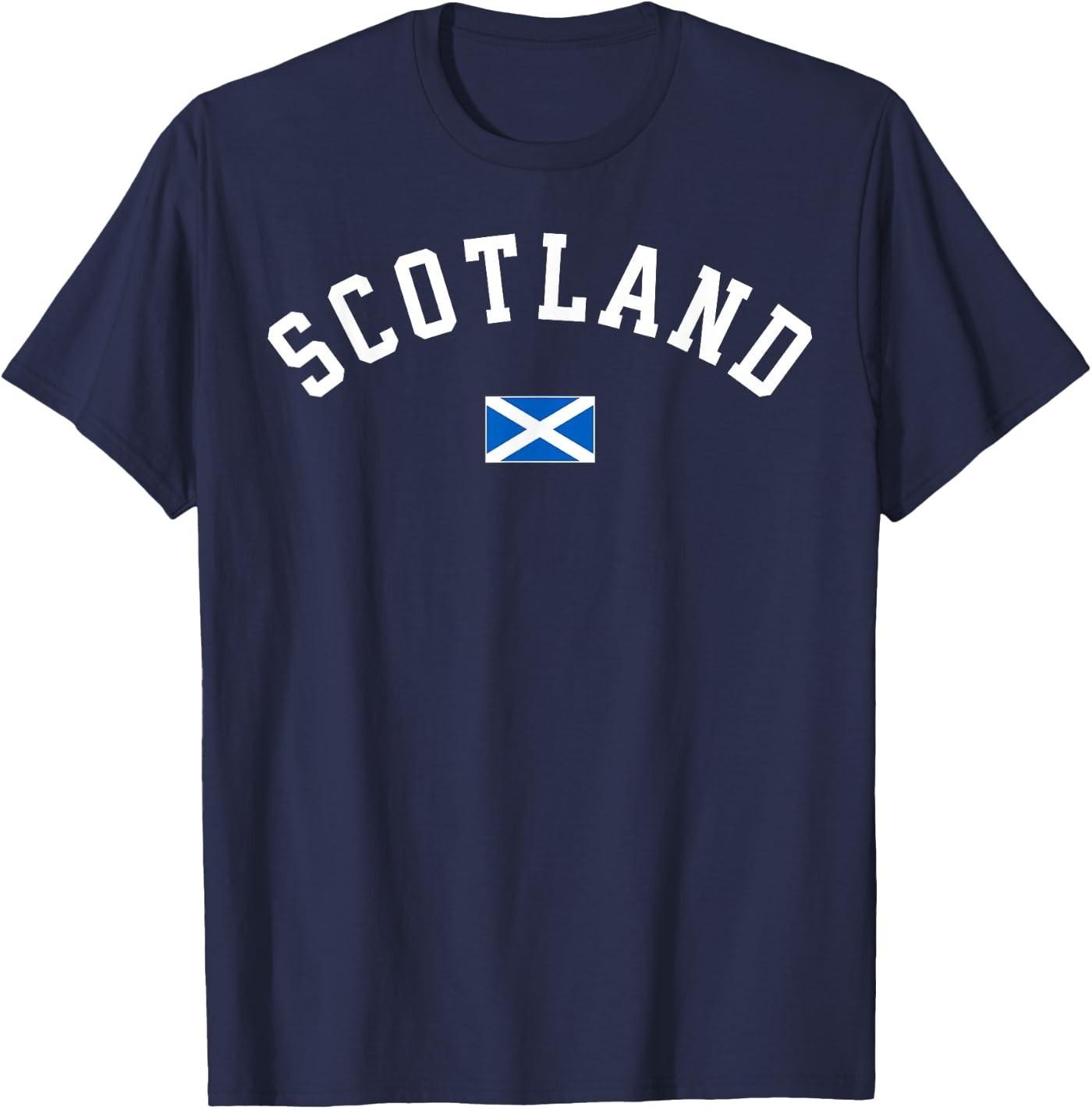 Scotland Men Scottish Flag T- Unisex T-Shirt S