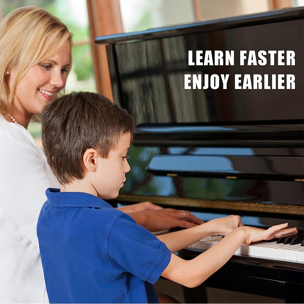The Piano Rake Piano Keyboard Stickers for Beginners 88 Full-Size Piano Rake Key Labels