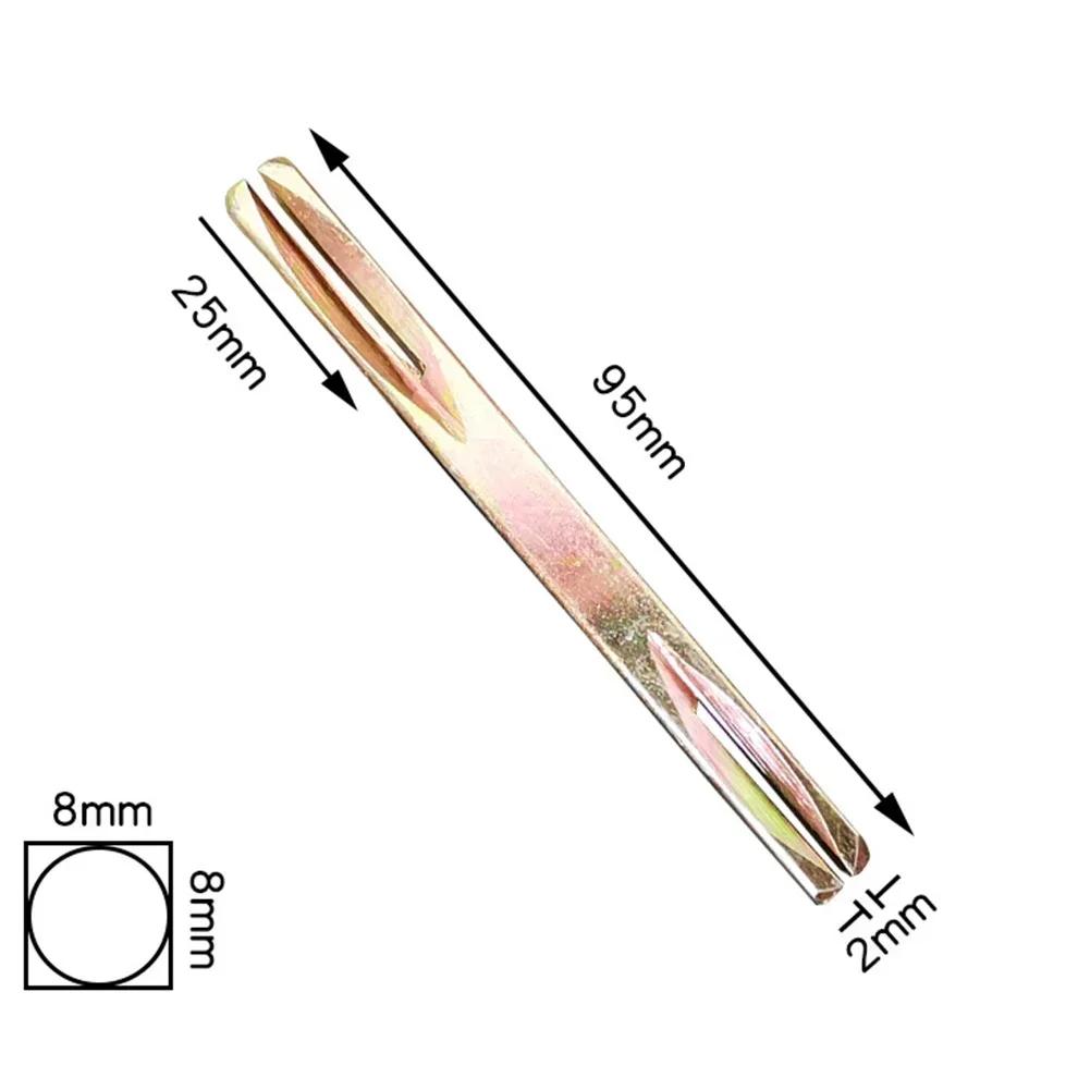 8x8mm 8mm Länge 85-130mm Stahl Eisen Welle Stift Für Fenster Tür Griff Hebel Knauf Vierkantstift