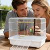 Bird Swing Chewing Standing Wooden Decor Bird Perch Stand for Budgies Small Parrots Bedding Living Room Home Indoor Outdoor