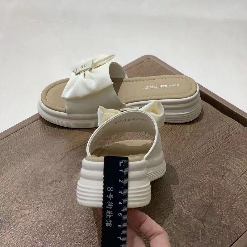 Papuci noi la modă de înaltă calitate 2024, cu talpă muffin, pantofi de birou, sandale platformă drag, îmbrăcăminte pentru femei, sandale cu pană pentru femei