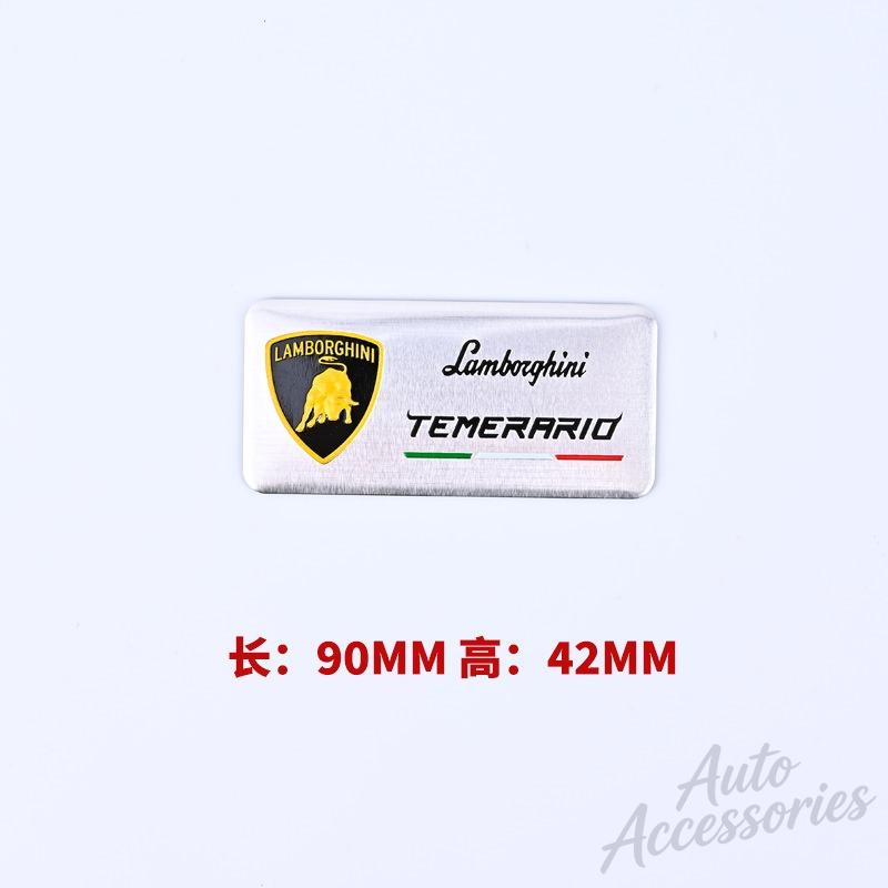 3D Aluminum Auto Badge Sticker Body Trunk Window Decoration Decal For Lamborghini Urus Huracan Aventador Modification Accessory