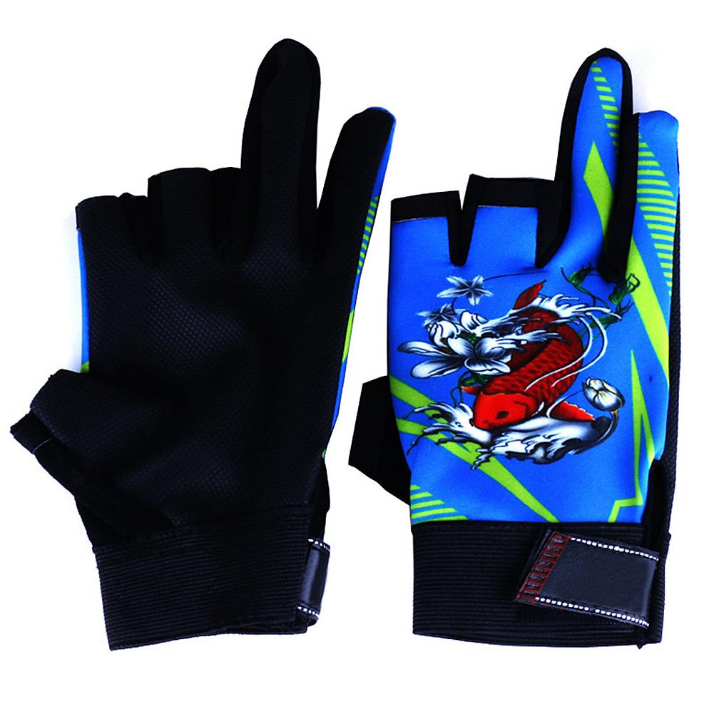 Elastic Non-slip Breathable Wear Resistance 3 Finger Appearing Riding Gloves