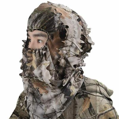 Ghillie Face Mask 3D Leafy Ghillie Camo Full Cover Nakrycia głowy Akcesoria myśliwskie
