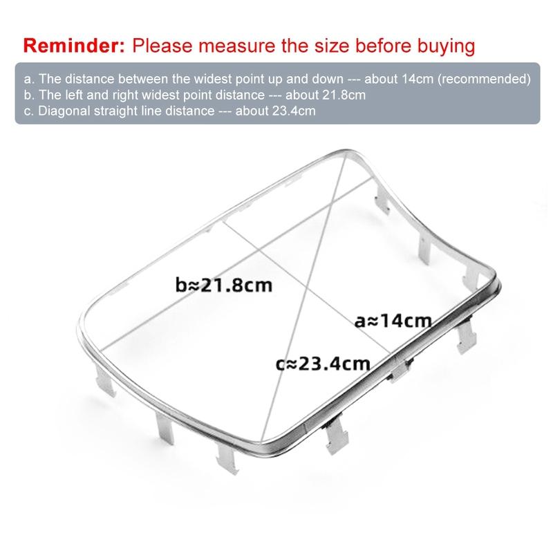 AA92-Car Cup Holder Frame Trim Sticker For Mercedes Benz C Class W205 GLC Class W253 2015-2018 Car Interior Styling Accessories