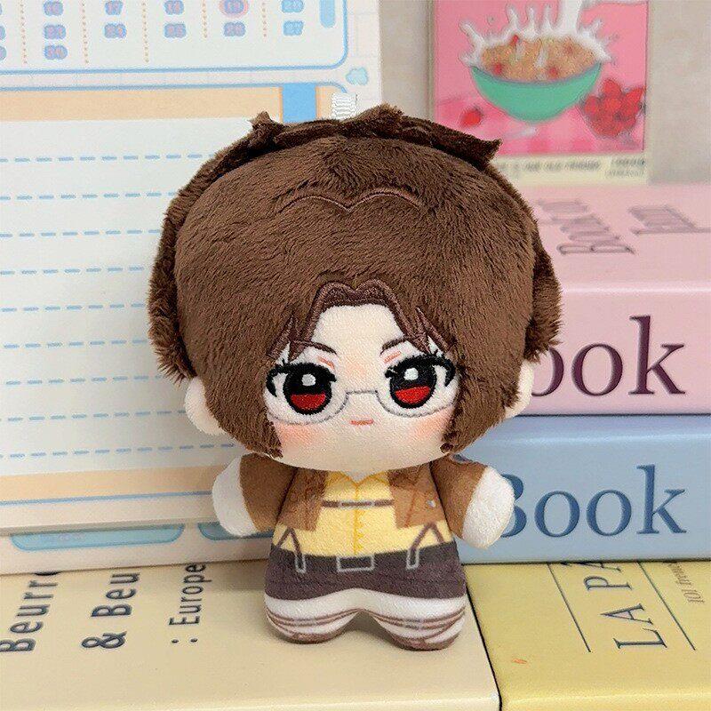 Anime Attack On Titan Levi 10Cm Soft Plush Backpack Charm Cartoon Stuffed Doll Keychain Pendant Gift For Anime Fans