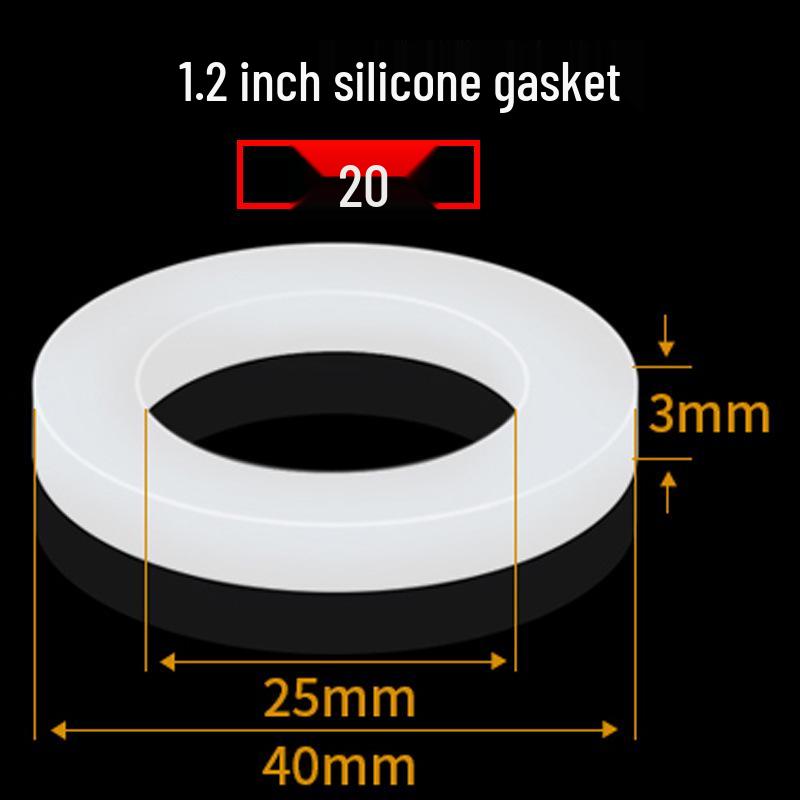 4-Point Shower Head Silicone Gasket & Rubber Washer Set