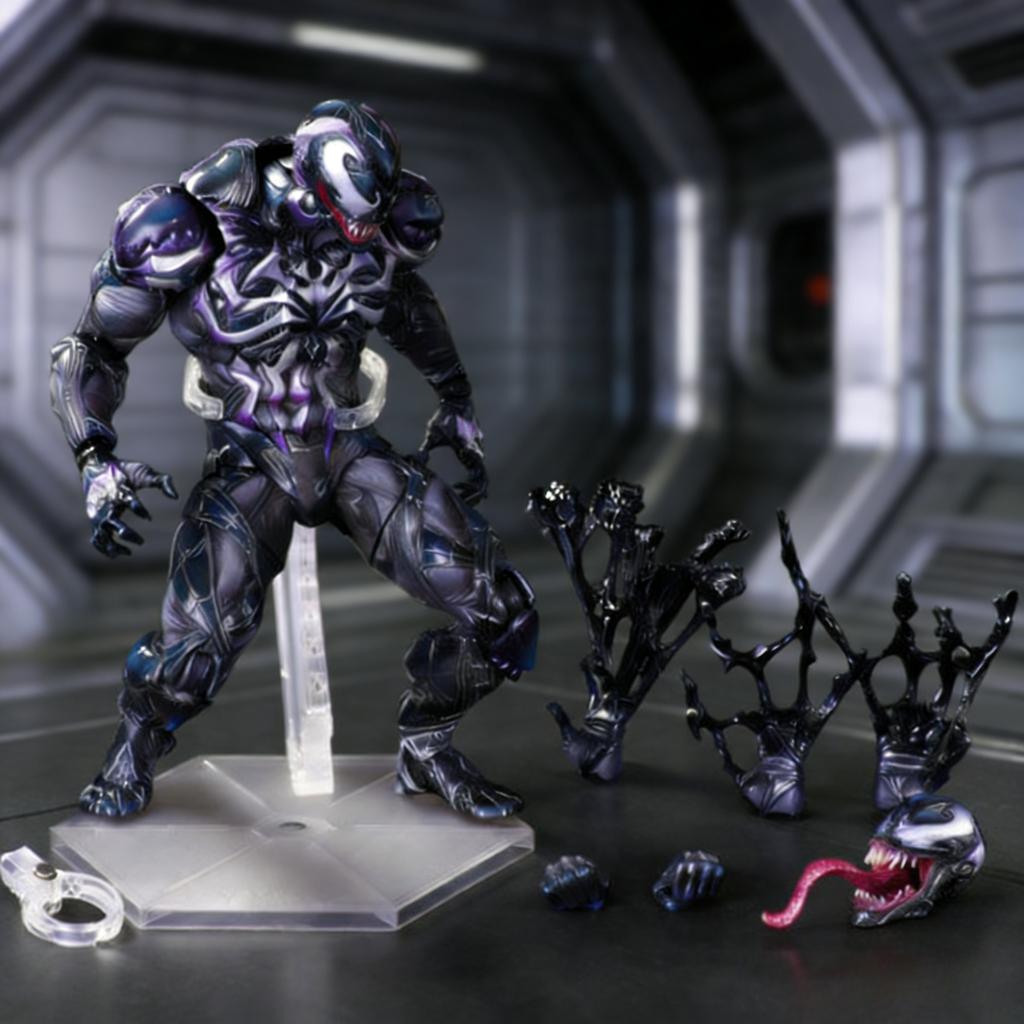 New Play Art Venom Action Figure Mobile Doll Model Toy Desktop Pendant Pa Deadpool Handmade Toy Gift Decoration