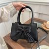Women's Simple Temperament Handbag 2025 Spring New Versatile Ins One Shoulder Crossbody Bow Small Square Bag Women