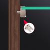 4 Stück Mehrzweck-Verstellbare Glas-Klemmenhalter für Vitrinen Schränke und Paneele aus robusten Zinklegierungs-Materialien