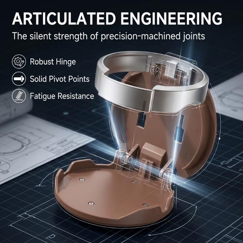 Foldable Car Cup Holder Space Saving Design Portable Cup Holder Perfect For Vehicle Interior Drink Storage