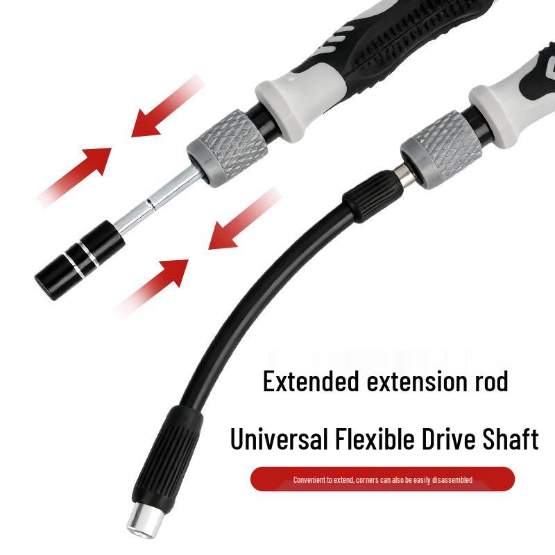 Precision Multifunctional Screwdriver Set with Non-slip Handle & Pry Tools - Household Essential