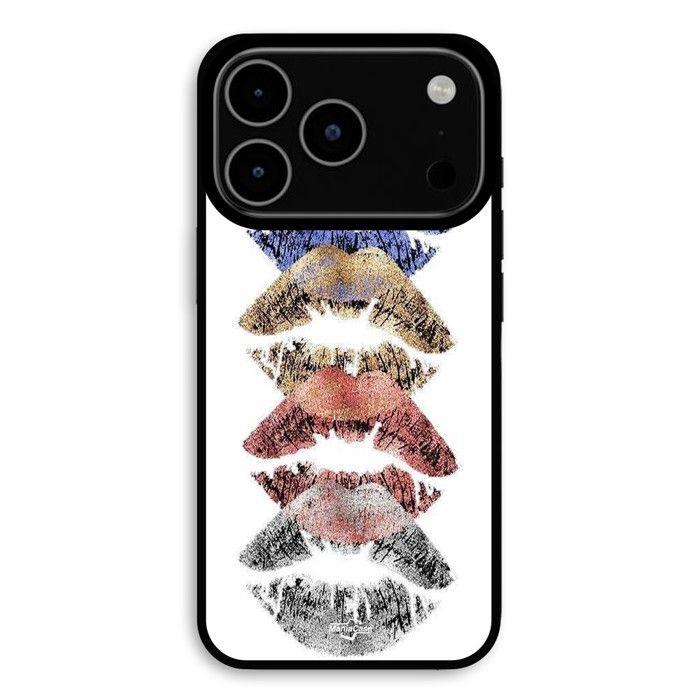 Hülle Für iPhone 18 Pro Max Bunte Lippen Mund Maniacase schwarz