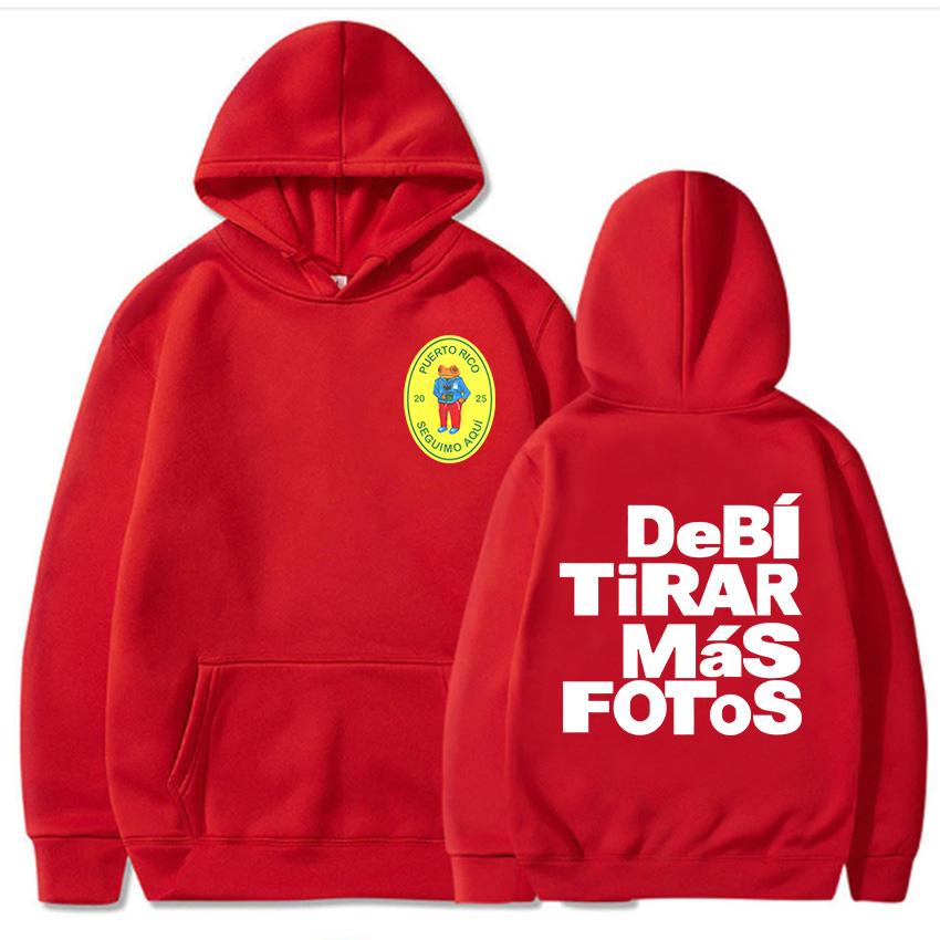

DTMF Debí Tirar Más Fotos 2025 New Album Hoodies Bad Bunny Famous Singer Sweatshirts Graphic Printing Clothes Women Hoodie Girls 3XL