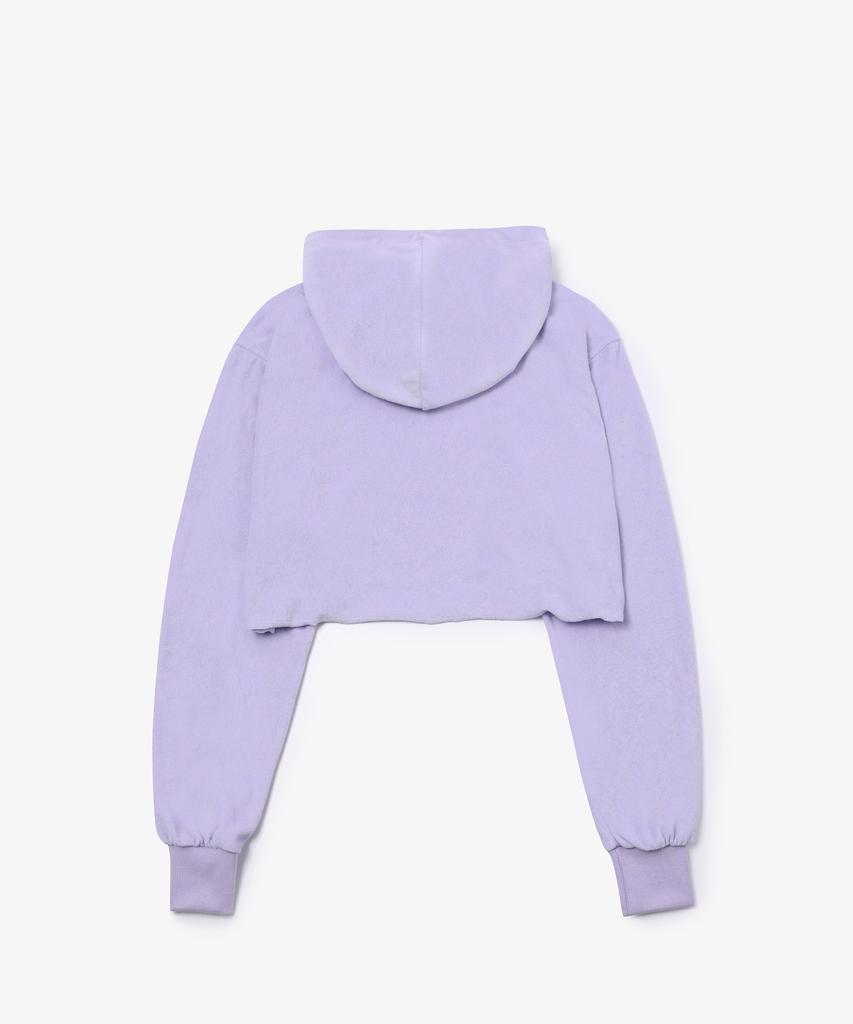 Sac Terry Crop Hoodie Purple 4W232Y001