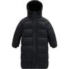 Kids' Unisex Thick Long Goose Down Hooded Jacket