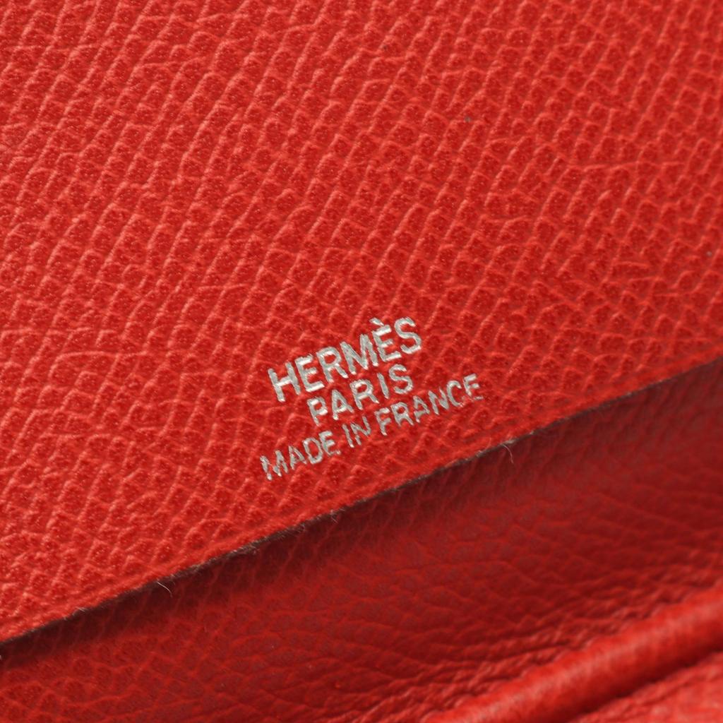 Used HERMES Agenda Vision Notebook cover Epsom leather Epsom Red Ruby Used Women