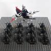 14pcs MOC Medieval Dwarf Warrior Elves Knights LotR Uruk-hai Orc Rohan Soldier with Witch King Leader Figure Building Block Toys