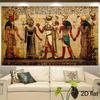 2D Egyptian Themed Backdrop - Vintage Papyrus Gods & Pharaoh Photography Background for Cultural Events