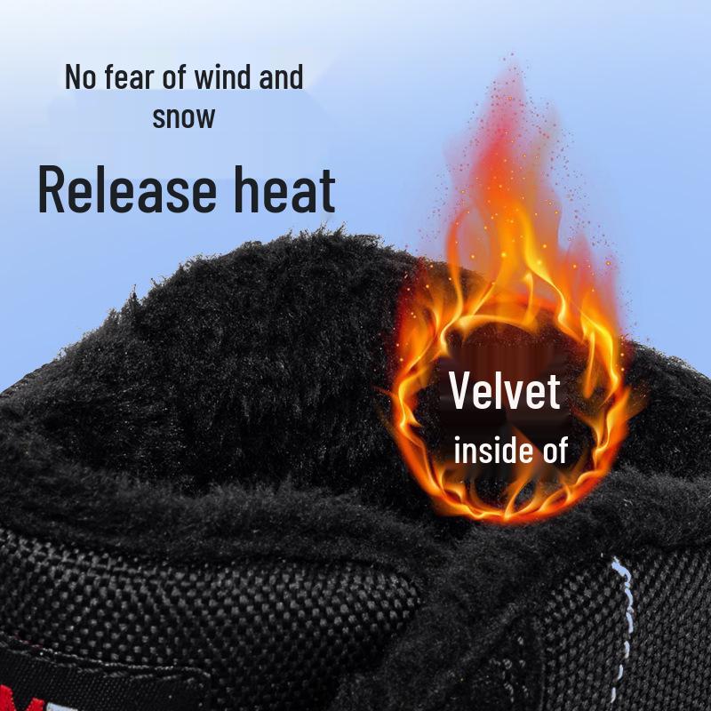 Langmeng Winter Safety Shoes - Unisex, Warm, Non-Slip, Anti-Smash, Anti-Puncture, Wear-Resistant.