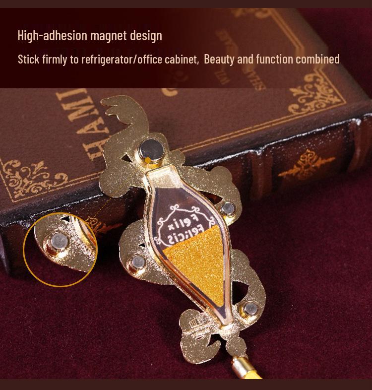 Originální Harry Potter Felix Felicis 3D kovový magnet na lednici s dárkovým balením