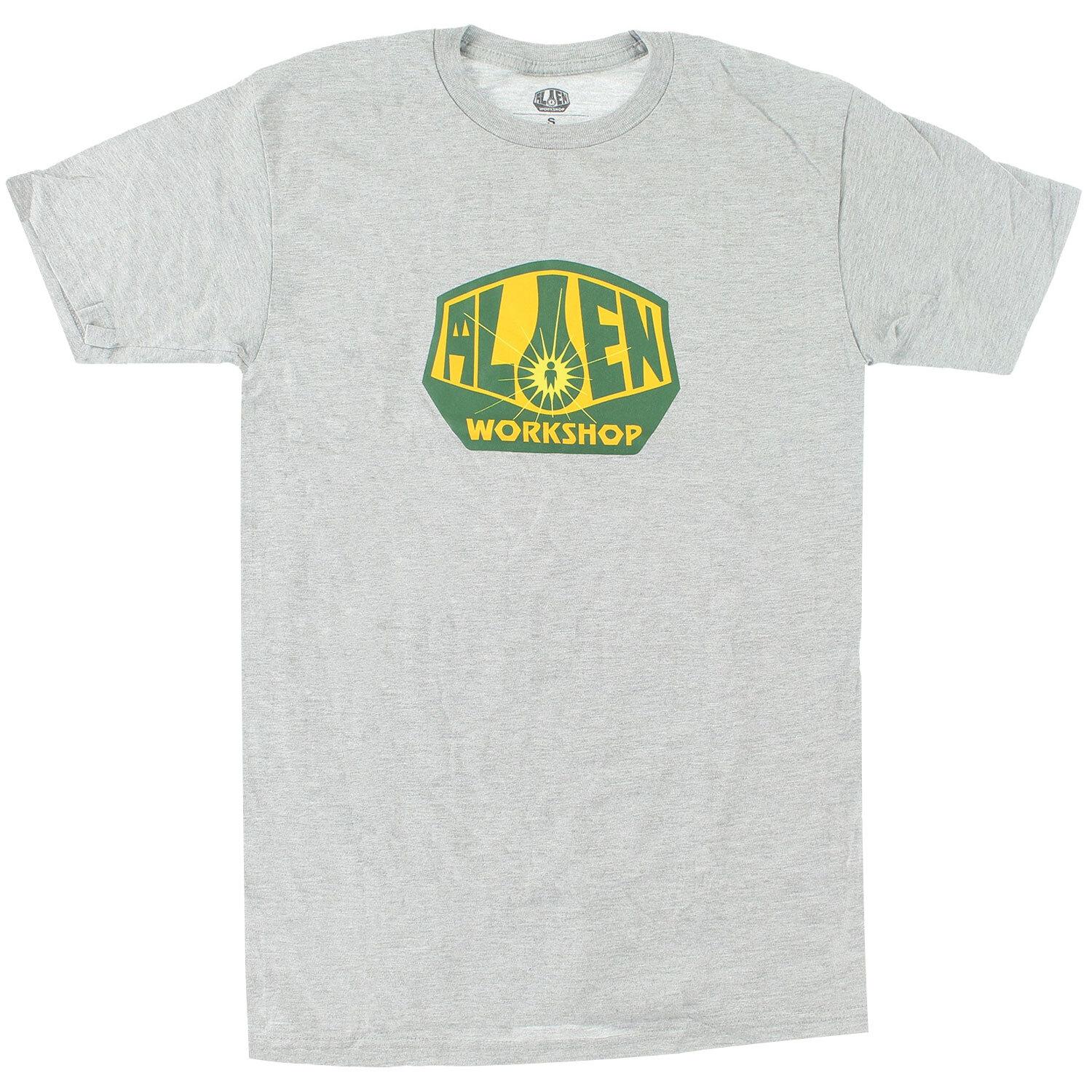 New Alien Workshop Skateboards Mens T Shirt OG Logo Heather Grey S