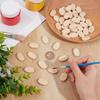 Wood Beads Oval Old Lace 26.5x16.5x6mm Hole: 2mm