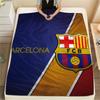 FC Barcelona, Pătură din Flanelă cu Model, Calitate Înaltă, Confortabilă pentru Toate Anotimpurile, Decor pentru Casă, Căldură și Confort, Perfectă pentru Cadouri.