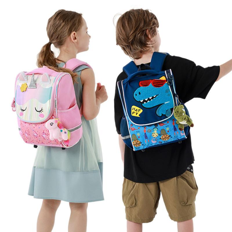 Cute Animal Kids Backpack With Breathable Fabric And Spacious Design For Kindergarten