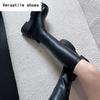 Platform Heel Knee High Boots Women Fashion Ladies Slip On Knight Long Boots Autumn Winter Women's Footwear
