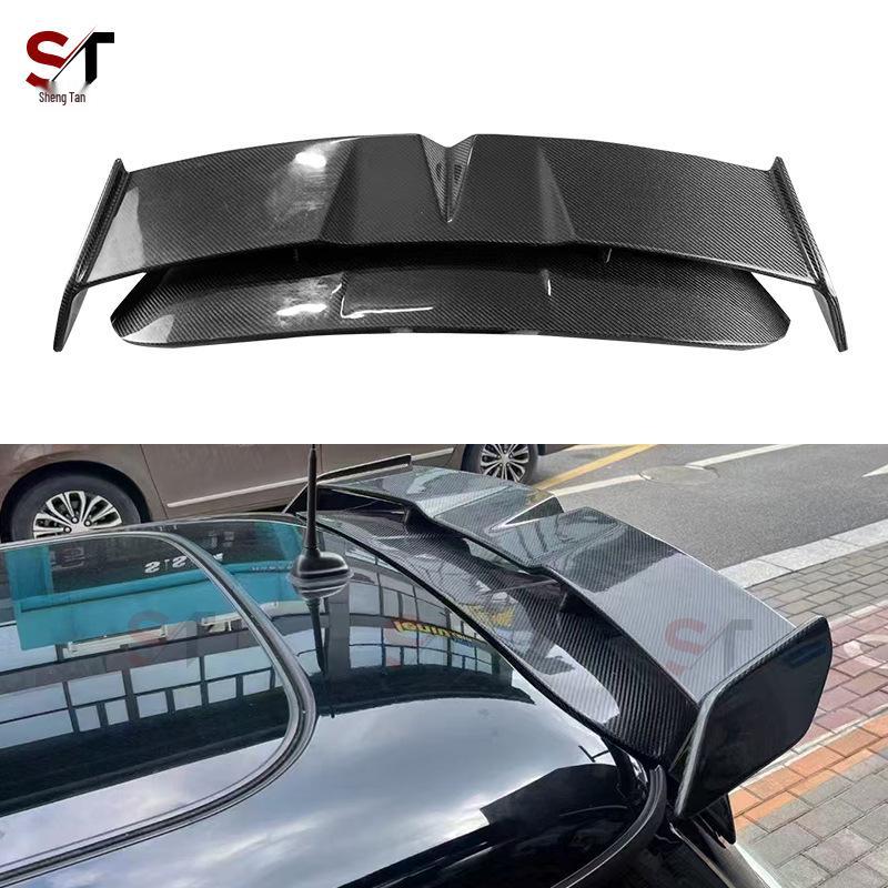 BMW MINI R56 Carbon Fiber Double Layer Rear Roof Spoiler - Modified Aerodynamic Car Accessory