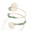 Adjustable Open Irregular Stones Arm Cuff Bracelets Spiral Upper Arm Bracelet  Arm Accessories
