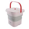 10.5L Small Washing Machine Fully Automatic Blue Lighting Deep Cleaning Foldable Washer for Apartment Dormitory Hotel