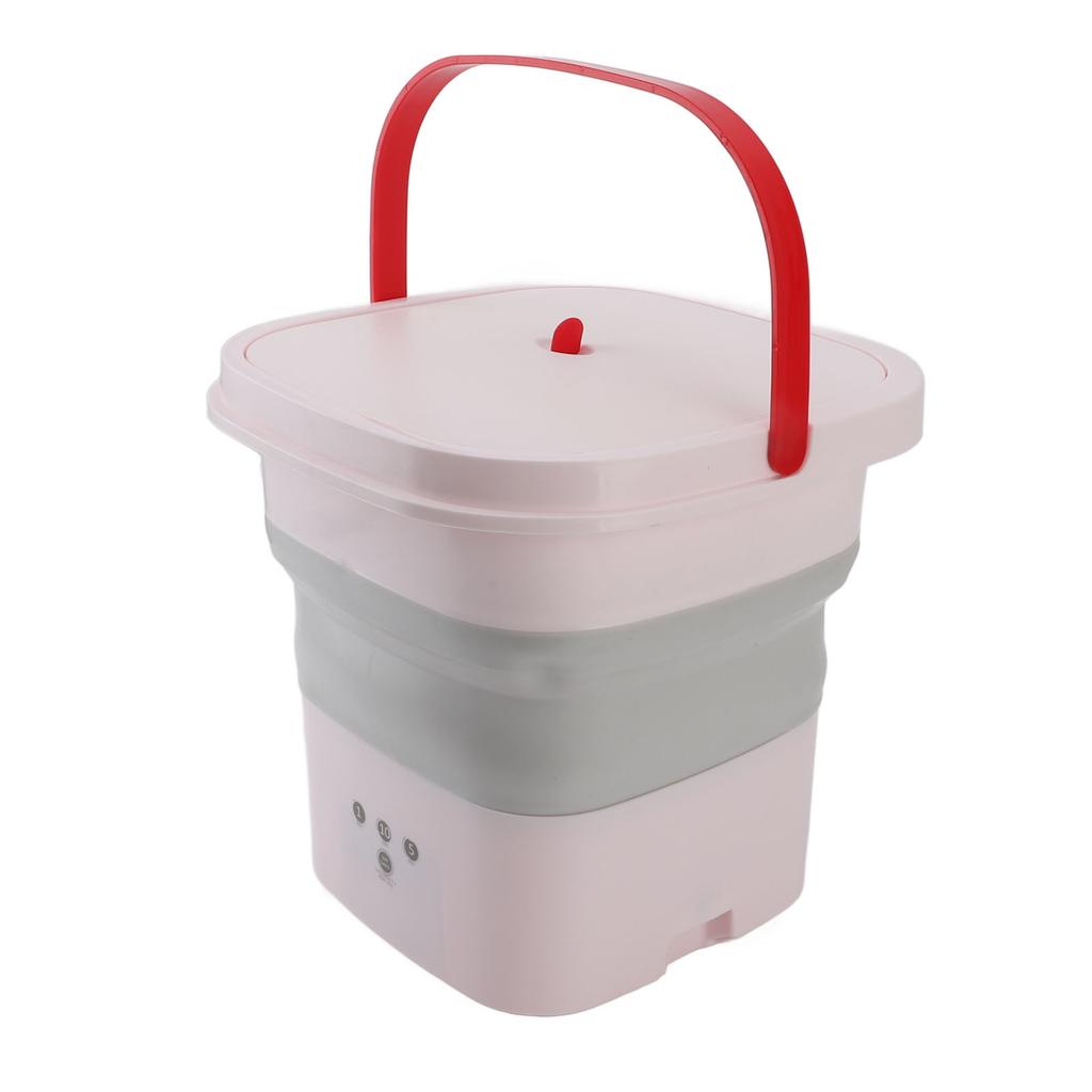 10.5L Small Washing Machine Fully Automatic Blue Lighting Deep Cleaning Foldable Washer for Apartment Dormitory Hotel