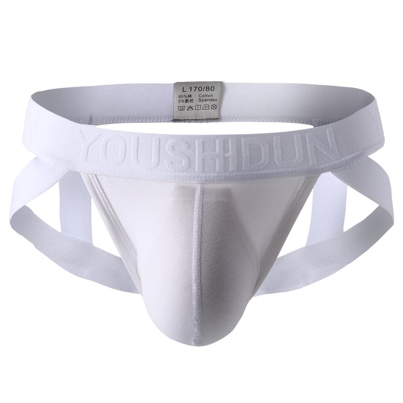 Men's Cotton Briefs Underwear Sexy Jockstraps Thong