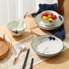 Gonghe Jingpin 8-Piece Retro Floral Dinnerware Set
